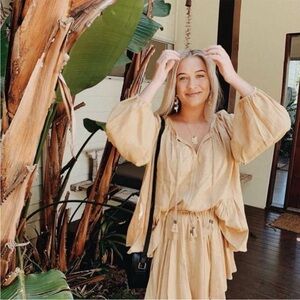 Spell Bella Blouse in Honey Size Small